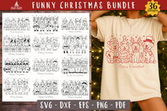 Funny Christmas Animals SVG Bundle