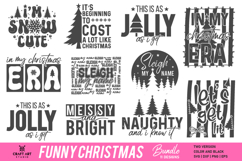 Funny Christmas SVG Bundle | Pink Christmas Quotes SVG Product Image 2