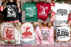 Christmas SVG Bundle, Funny Christmas Shirt SVG PNG Designs Product Image 1