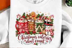 Funny Christmas Calories PNG Product Image 2