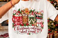 Funny Christmas Calories PNG Product Image 3