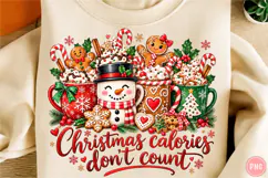 Funny Christmas Calories PNG Product Image 1