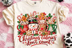 Funny Christmas Calories PNG Product Image 2