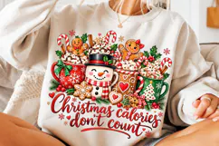 Funny Christmas Calories PNG Product Image 3