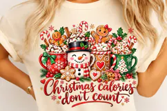 Funny Christmas Calories PNG Product Image 4