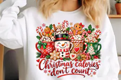Funny Christmas Calories PNG Product Image 5