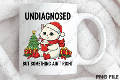 Funny Christmas Cat PNG Sublimation Art Product Image 4