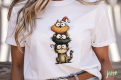 Funny Christmas Cats Clipart Product Image 2