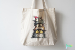 Funny Christmas Cats Clipart Product Image 4