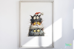 Funny Christmas Cats Clipart Product Image 5
