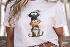 Funny Christmas Cats Sublimation Clipart Bundle Product Image 3