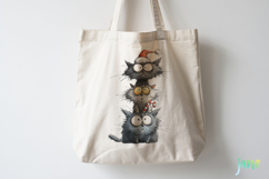 Funny Christmas Cats Clipart Product Image 4