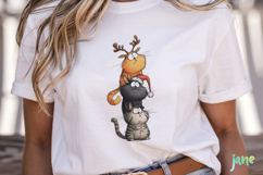 Funny Christmas Cats Clipart Product Image 2