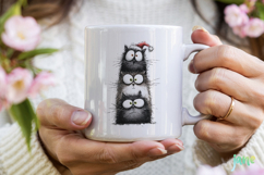 Funny Christmas Cats Clipart Product Image 3