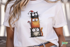 Funny Christmas Cats Clipart Product Image 2