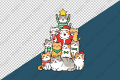 Funny Christmas Cats Png Product Image 4