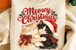 Funny Christmas Cats, Santa Cat PNG Product Image 2