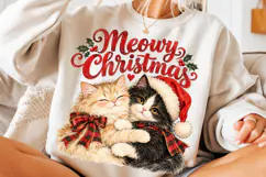 Funny Christmas Cats, Santa Cat PNG Product Image 3