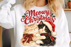 Funny Christmas Cats, Santa Cat PNG Product Image 5