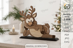 Funny Christmas Characters Bundle Laser Cut. Stand Decor SVG Product Image 2