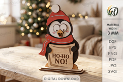 Funny Christmas Characters Bundle Laser Cut. Stand Decor SVG Product Image 10