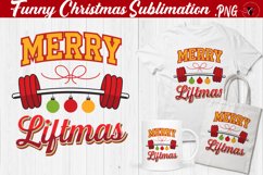 Funny Christmas clipart | Christmas Quote | Merry Liftmas Product Image 1