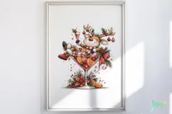 Funny Christmas Cocktail Clipart Product Image 2