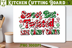 Kitchen Cutting Board | Funny retro Christmas Cutting Board Product Image 1
