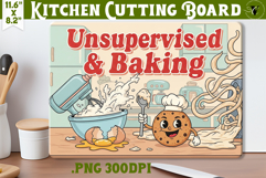 Kitchen Cutting Board | Funny retro Christmas Cutting Board Product Image 1