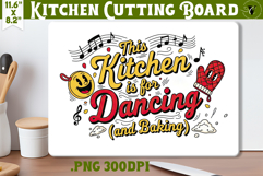 Kitchen Cutting Board | Funny retro Christmas Cutting Board Product Image 1