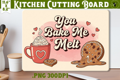 Kitchen Cutting Board | Funny retro Christmas Cutting Board Product Image 1