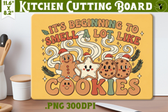 Kitchen Cutting Board | Funny retro Christmas Cutting Board Product Image 1