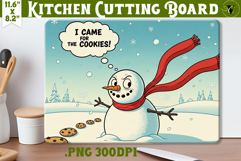 Kitchen Cutting Board | Funny retro Christmas Cutting Board Product Image 1