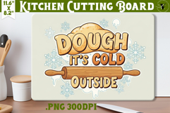 Kitchen Cutting Board | Funny retro Christmas Cutting Board Product Image 1