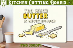 Kitchen Cutting Board | Funny retro Christmas Cutting Board Product Image 1