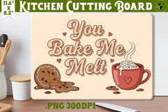 Kitchen Cutting Board | Funny retro Christmas Cutting Board Product Image 1