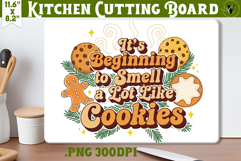 Kitchen Cutting Board | Funny retro Christmas Cutting Board Product Image 1