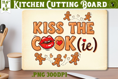 Kitchen Cutting Board | Funny retro Christmas Cutting Board Product Image 1