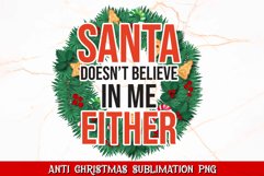Anti Christmas PNG Bundle | DTF Transfers Product Image 2