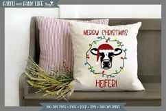 Merry Christmas Heifer SVG/PNG Product Image 2