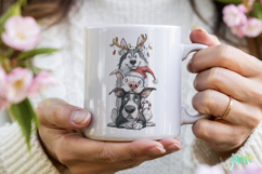 Funny Christmas Dogs Hand Drawn Clipart Bundle Product Image 3