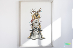 Funny Christmas Dogs Clipart Product Image 5