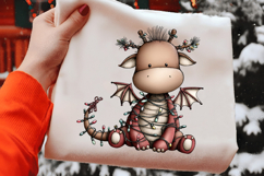 Funny Christmas Dragon Clipart Sublimation Product Image 2