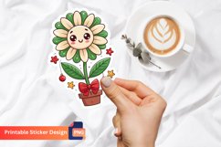 Funny Christmas Flower Sticker, Christmas Floral Art Product Image 1