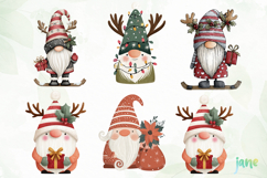 Funny Christmas Gnome Clipart Product Image 4