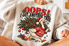Oops! I Got Another Tree PNG | Funny Christmas Goose Png Product Image 3
