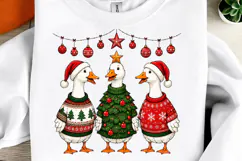 Funny Christmas Goose Png, Christmas Png, Santa Product Image 1