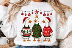 Funny Christmas Goose Png, Christmas Png, Santa Product Image 2