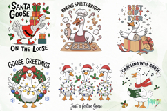 Funny Christmas Goose SVG Sublimation Product Image 7