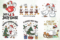 Funny Christmas Goose SVG Sublimation Product Image 6